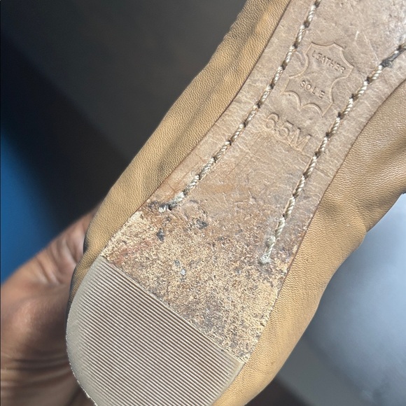 Tory Burch Camel and Black Flats - Picture 5 of 5